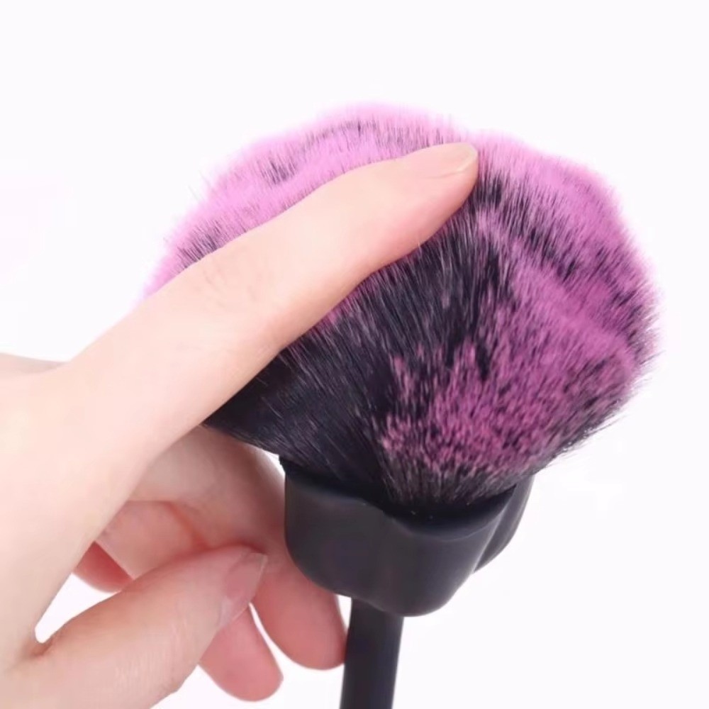 Nail Art Rose Gold - Gold Rose Shape Flower Nail Brush