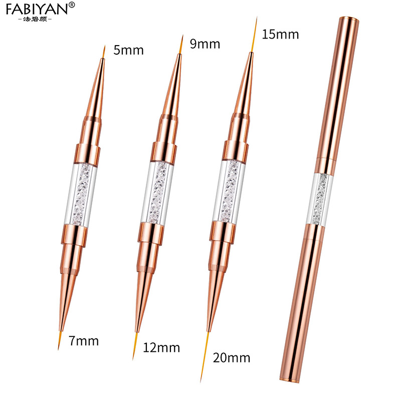 Nail Art Rose Gold - Hoa Hồng Vàng 2 Đầu 5/7/9/12/15/20Mm