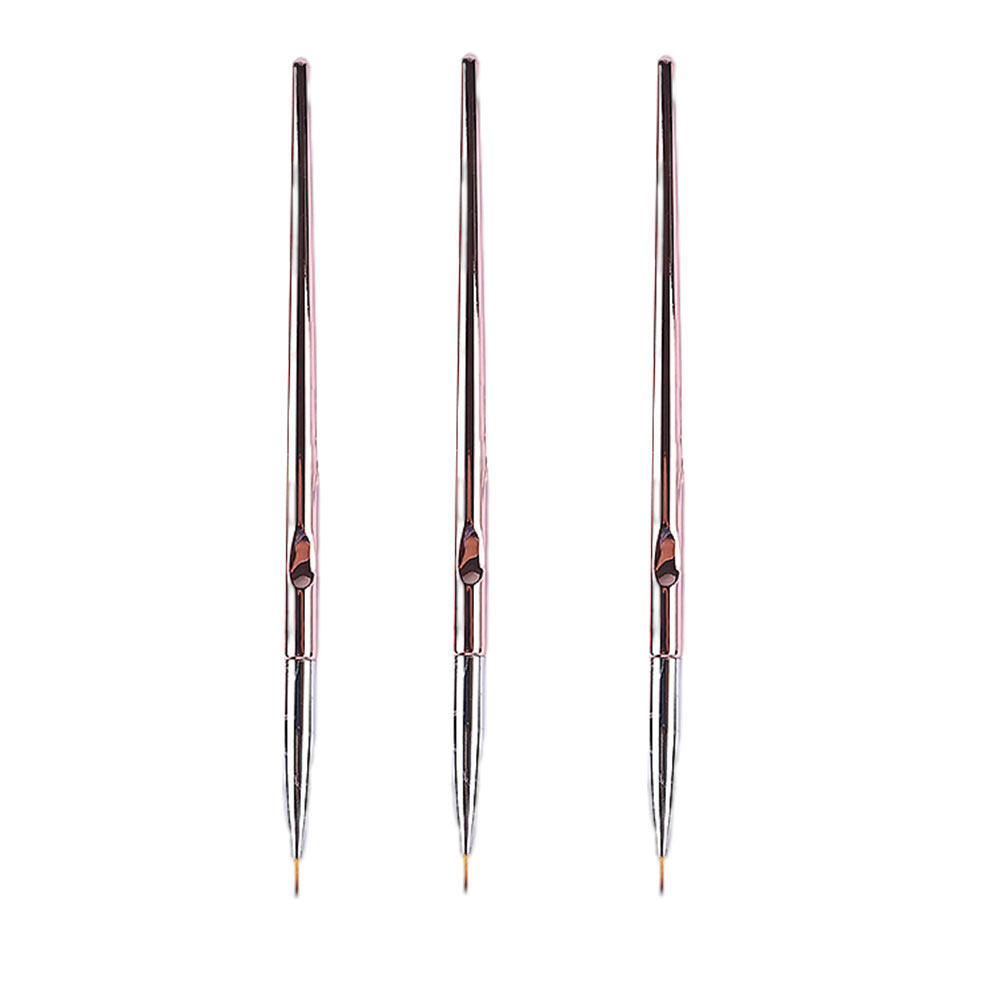 Nail Art Rose Gold - 3Pcs Nail Art Pen Set Rose