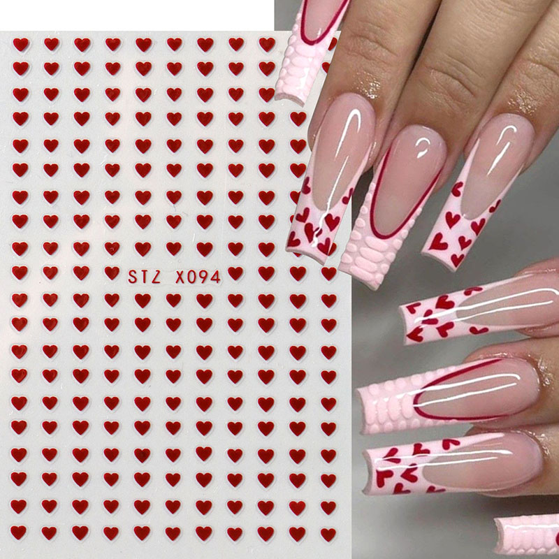2pcs Mini Love Heart Nail Art  - đánh giá và giá Nail Art Motif