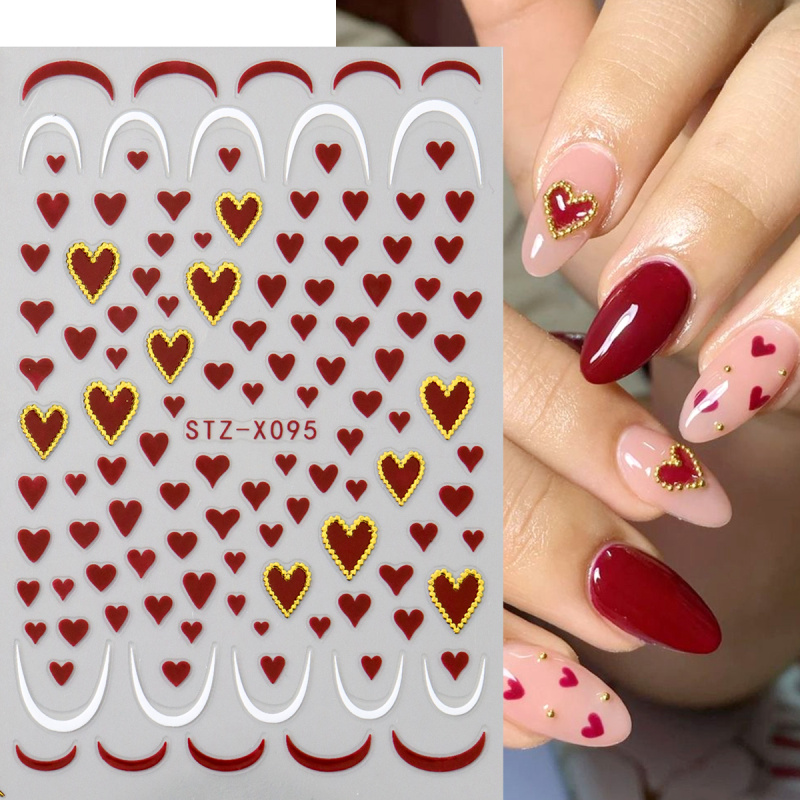 2pcs Mini Love Heart Nail Art  - đánh giá và giá Nail Art Motif