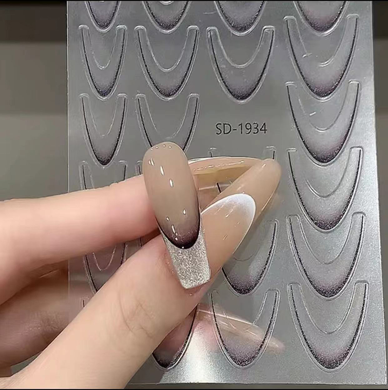 5D Embossed Nail Art Decals Gr - đánh giá và giá Nail Art Motif