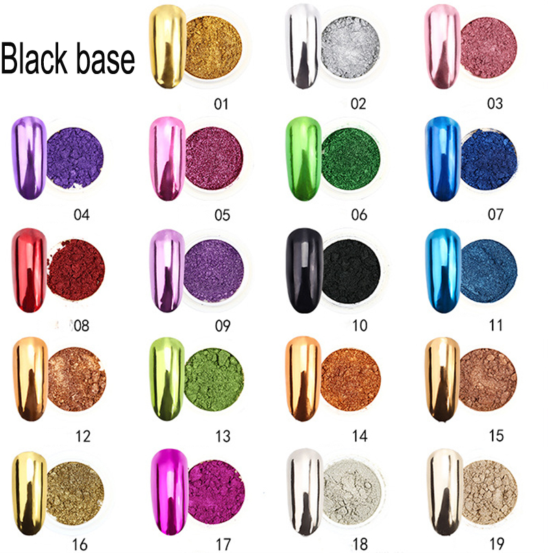 1 Hộp Kim Loại Dán Móng Bột Ch - đánh giá và giá Nail Art Rose Gold