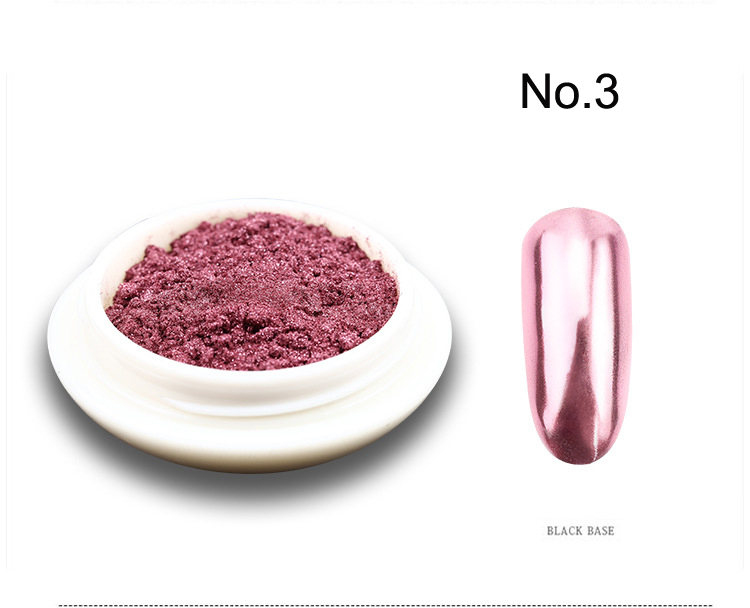 1 Hộp Kim Loại Dán Móng Bột Ch - đánh giá và giá Nail Art Rose Gold
