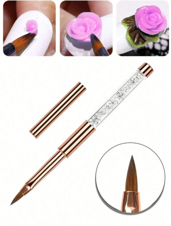 Rose Gold Crystal Inlaid Nail  - đánh giá và giá Nail Art Rose Gold