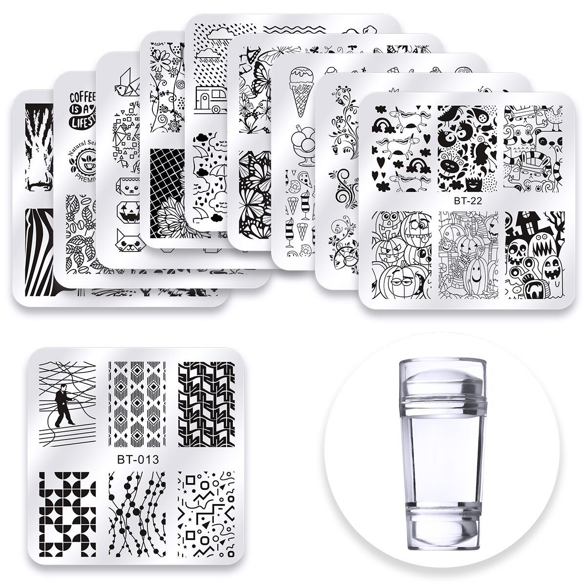 Nail Stamping Plates Line Pict - đánh giá và giá Nail Art Motif