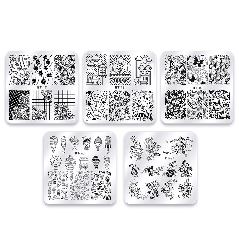 Nail Stamping Plates Line Pict - đánh giá và giá Nail Art Motif