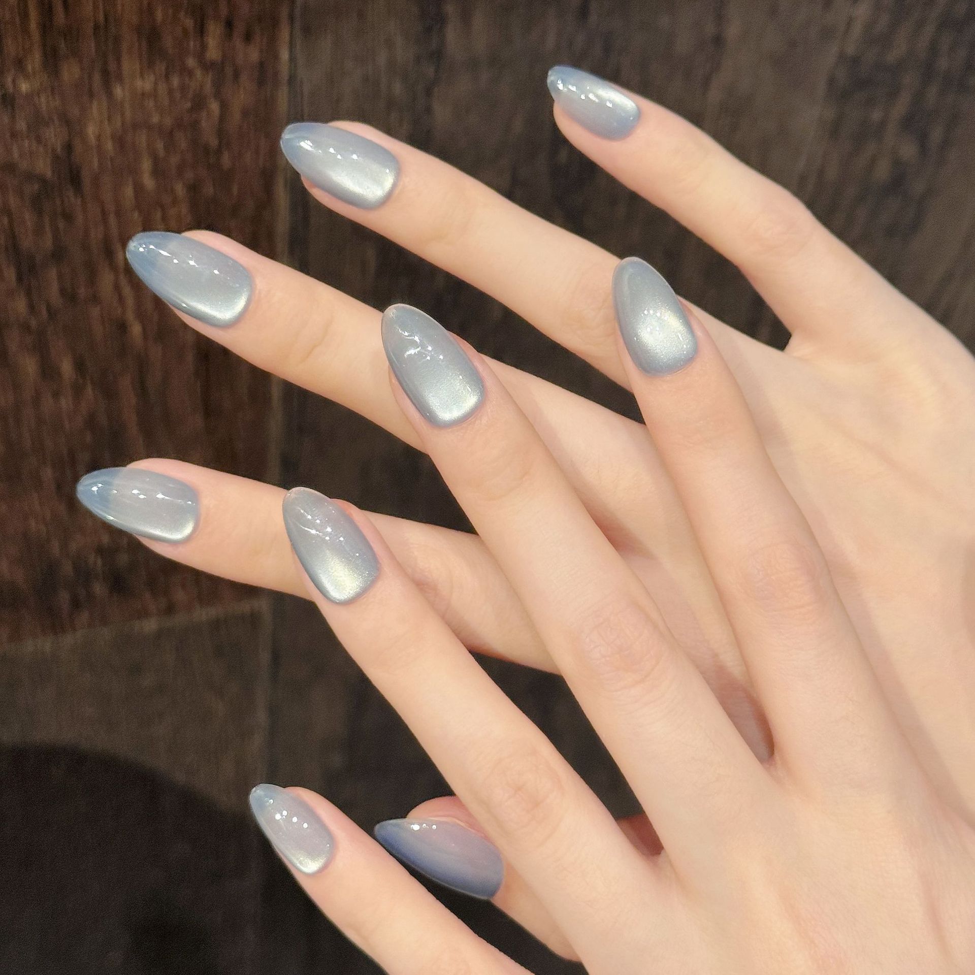 10Pcs Blue Cat Eye French Shor - đánh giá và giá Nail Art French Nails