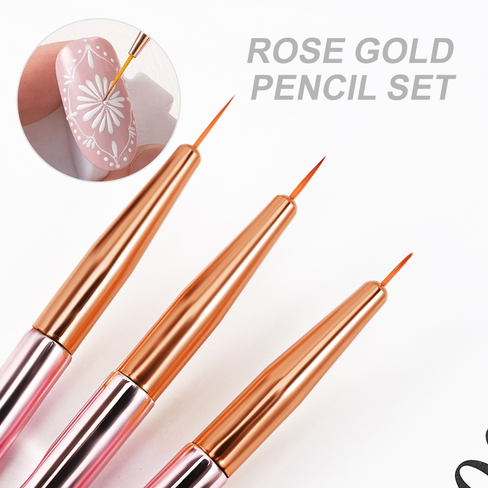 3/5Pcs/set Rose Gold  Nail Art - đánh giá và giá Nail Art Rose Gold