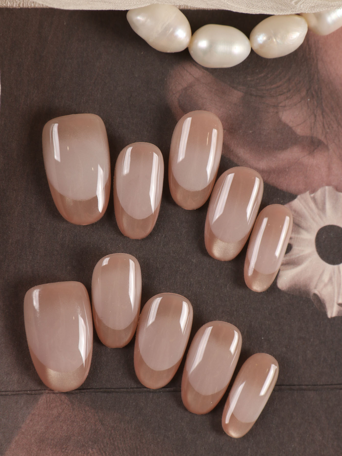 10Pcs Press on Nails Short Gol - đánh giá và giá Nail Art French Nails