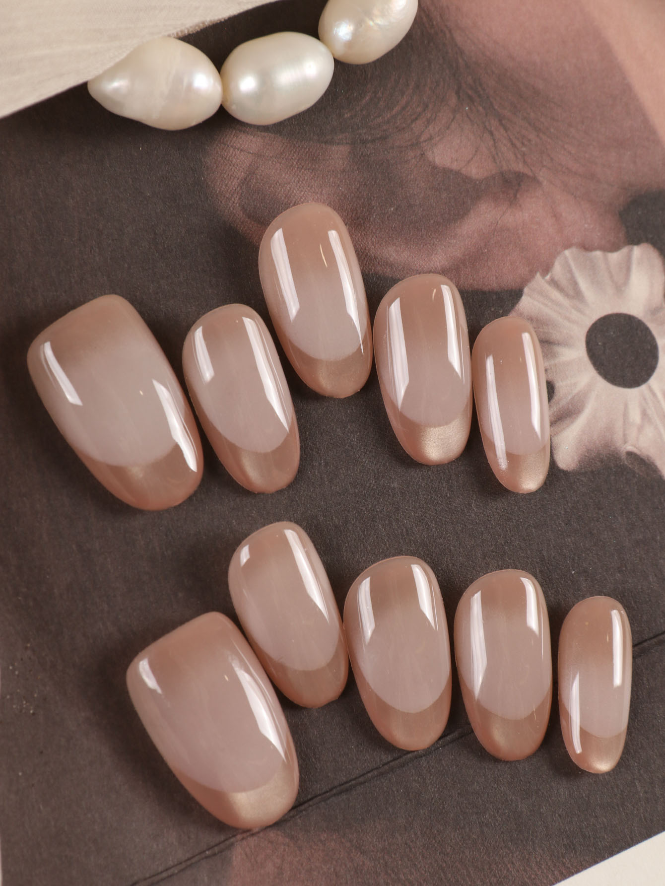 10Pcs Press on Nails Short Gol - đánh giá và giá Nail Art French Nails