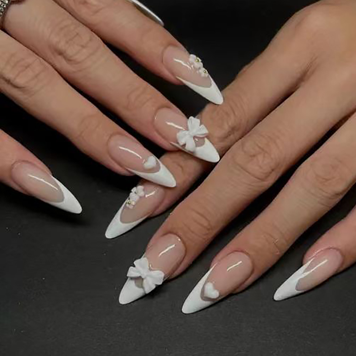 24pcs Fashion Rhinestone Press - đánh giá và giá Nail Art French Nails