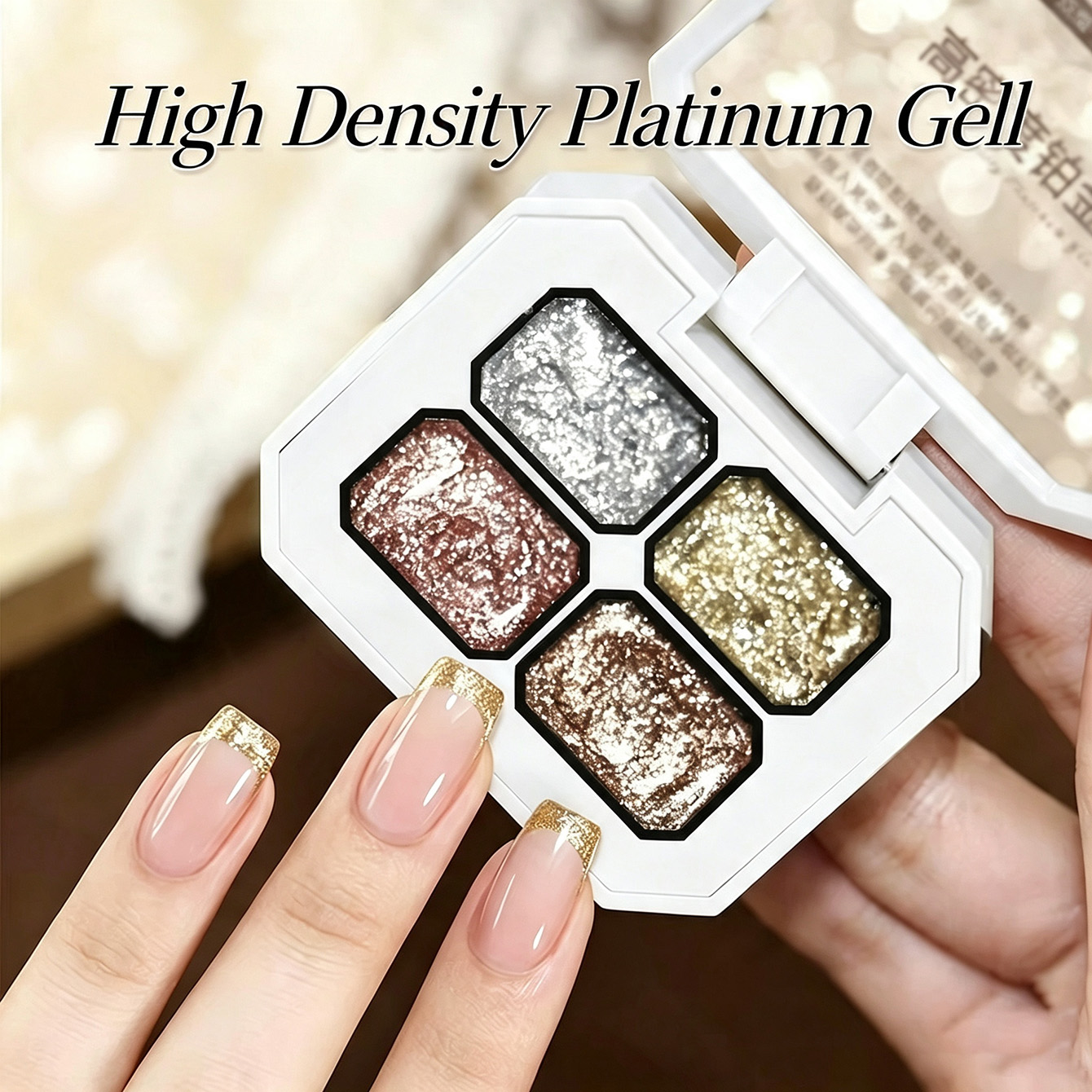MIANEL Chunky Foil Platinum Na - đánh giá và giá Nail Art Rose Gold