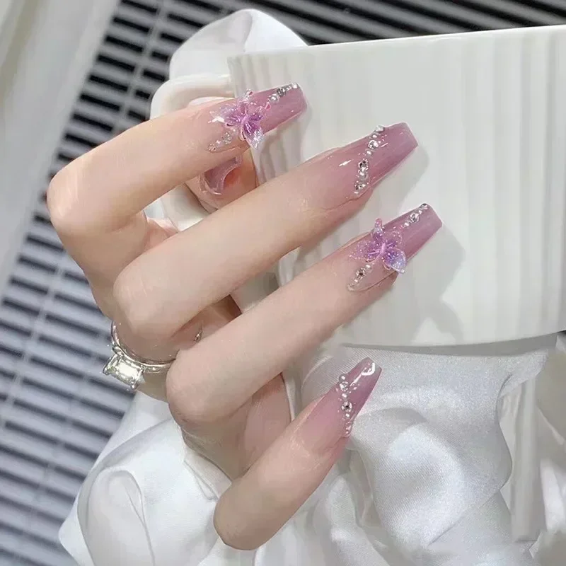 24pcs Red Ballet False Nails B - đánh giá và giá Nail Art Full Design