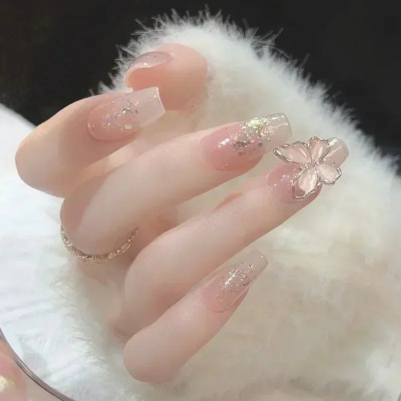 24pcs Red Ballet False Nails B - đánh giá và giá Nail Art Full Design