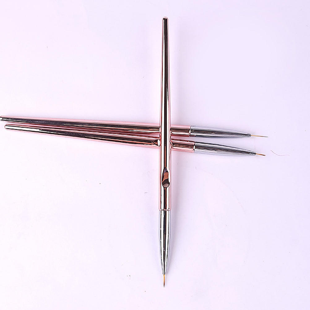 3Pcs Nail Art Pen Set Rose Gol - đánh giá và giá Nail Art Rose Gold