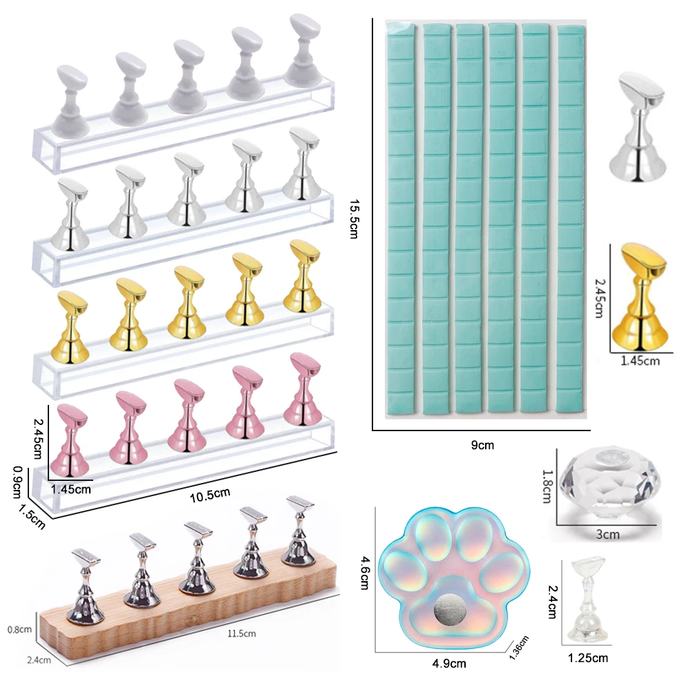 5PCS/Pack Chess Magnetic Nail  - đánh giá và giá Nail Art Rose Gold