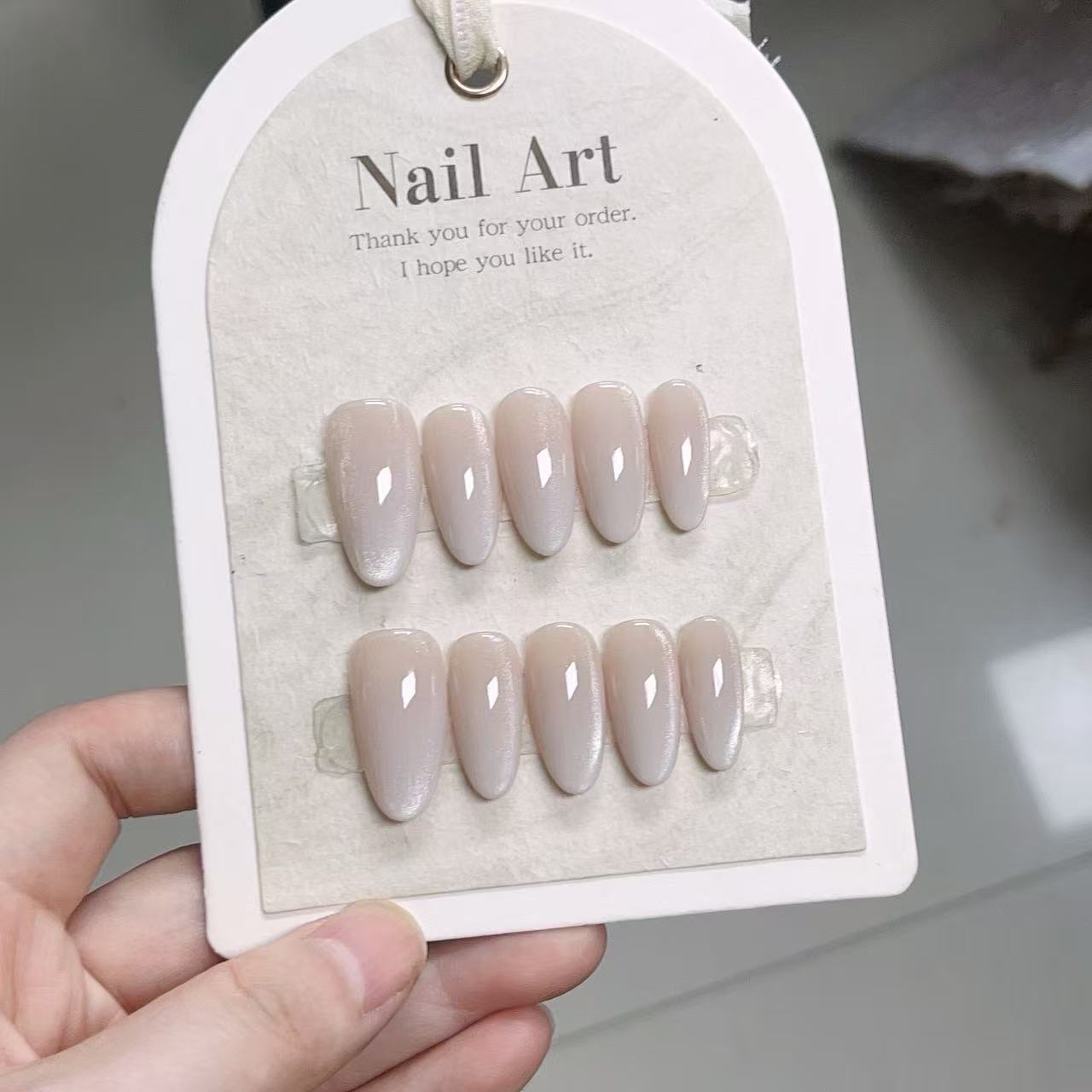 10pcs Solid Color Handmade Pre - đánh giá và giá Nail Art French Nails