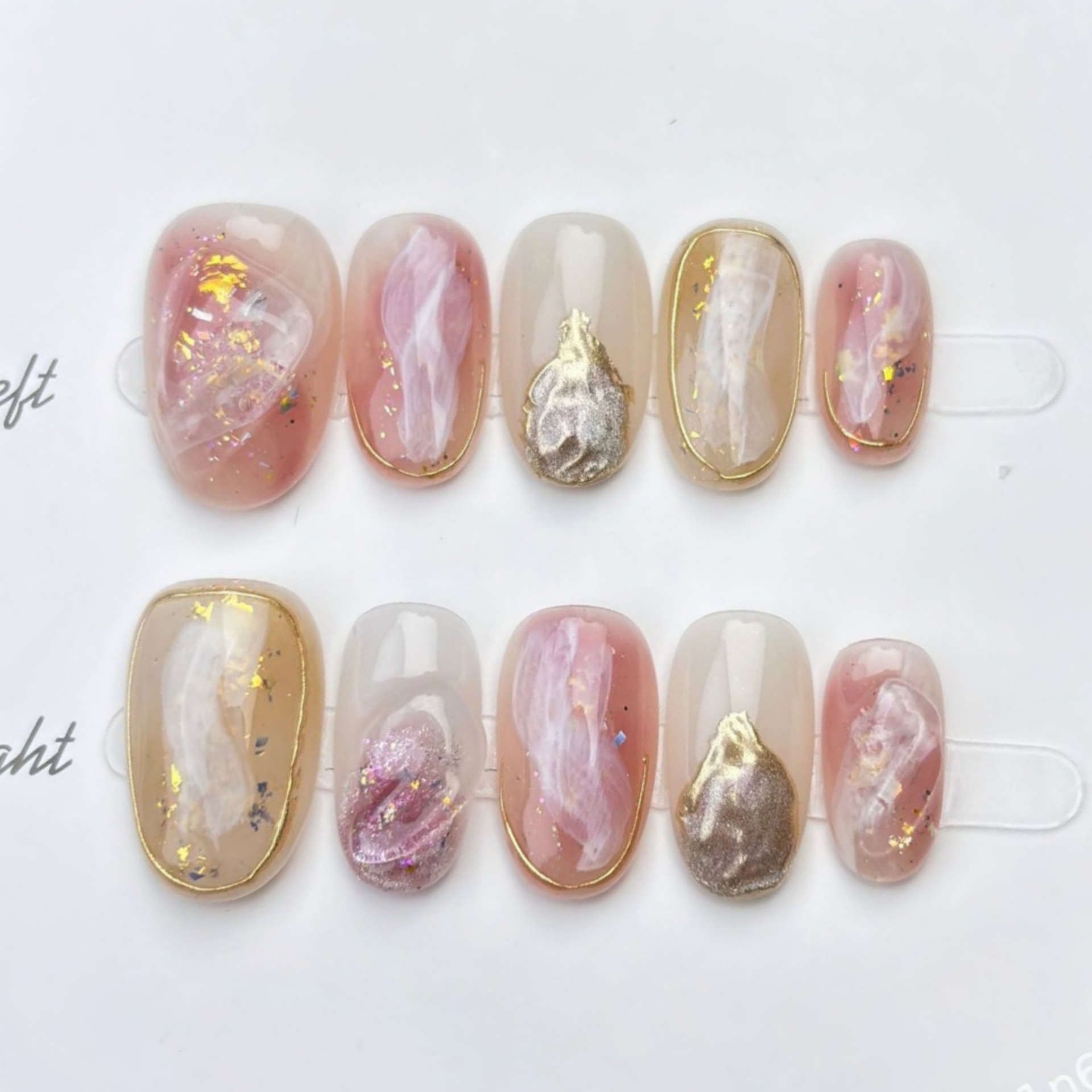 10pcs Handmade False Nails Tip - đánh giá và giá Nail Art Full Design
