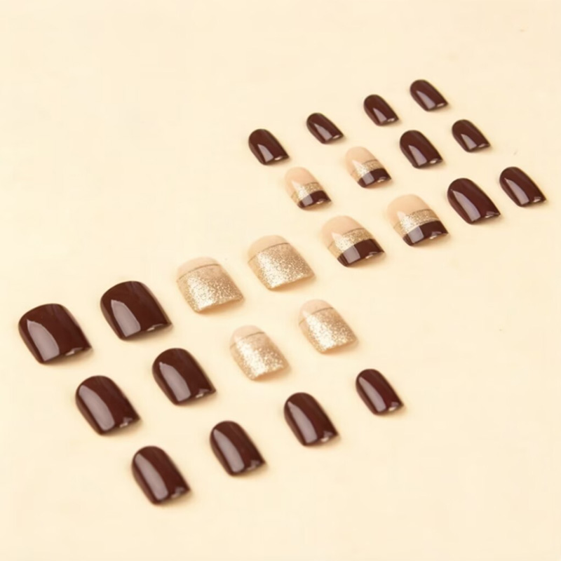Short Square fake nails for wo - đánh giá và giá Nail Art Full Design