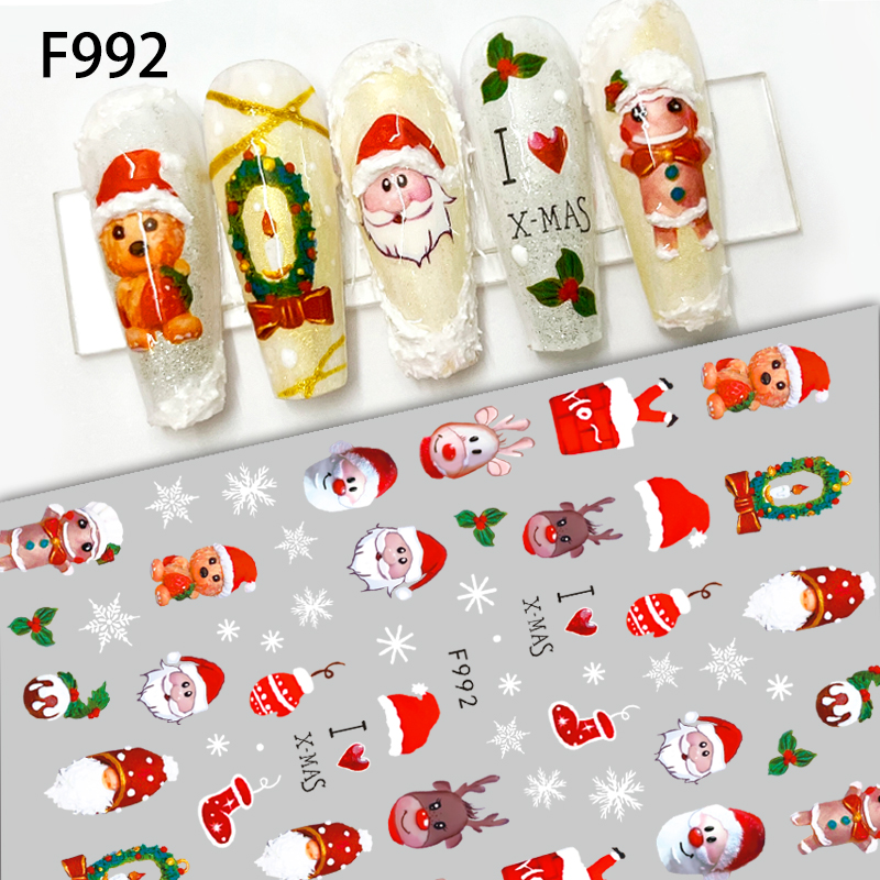 1Pcs 2025 Christmas 3D Nail Ar - đánh giá và giá Nail Art Xmas 2025