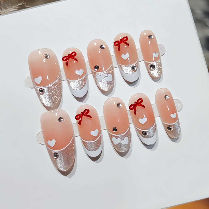 10Pcs French Sweet Cool Spicy  - đánh giá và giá Nail Art French Nails