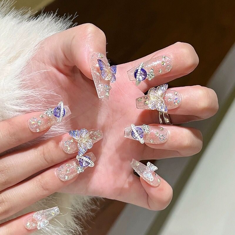 10Pcs Handmade Press On Nails  - đánh giá và giá Nail Art Full Design