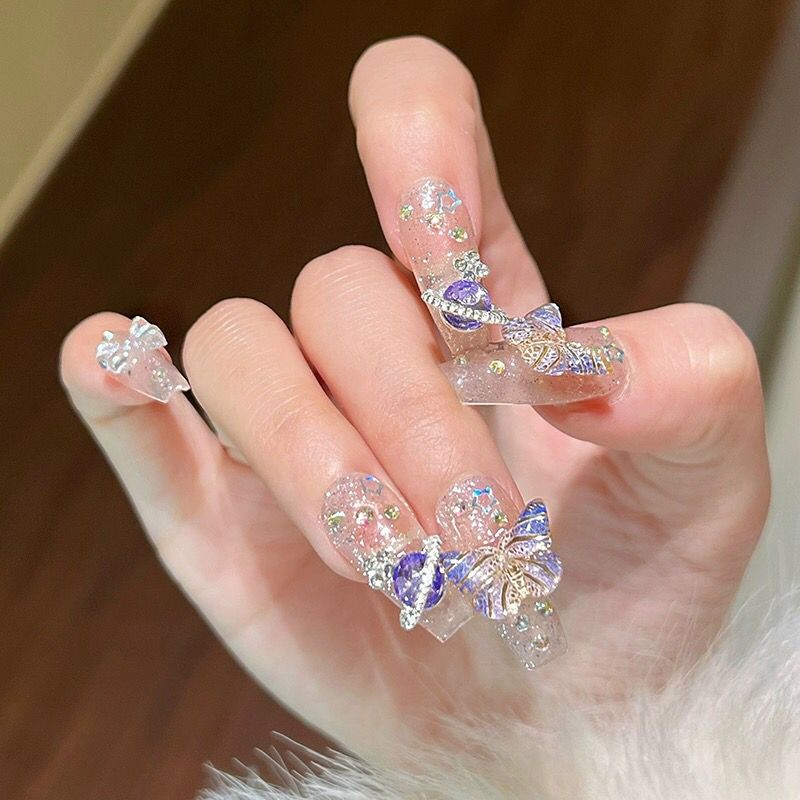10Pcs Handmade Press On Nails  - đánh giá và giá Nail Art Full Design