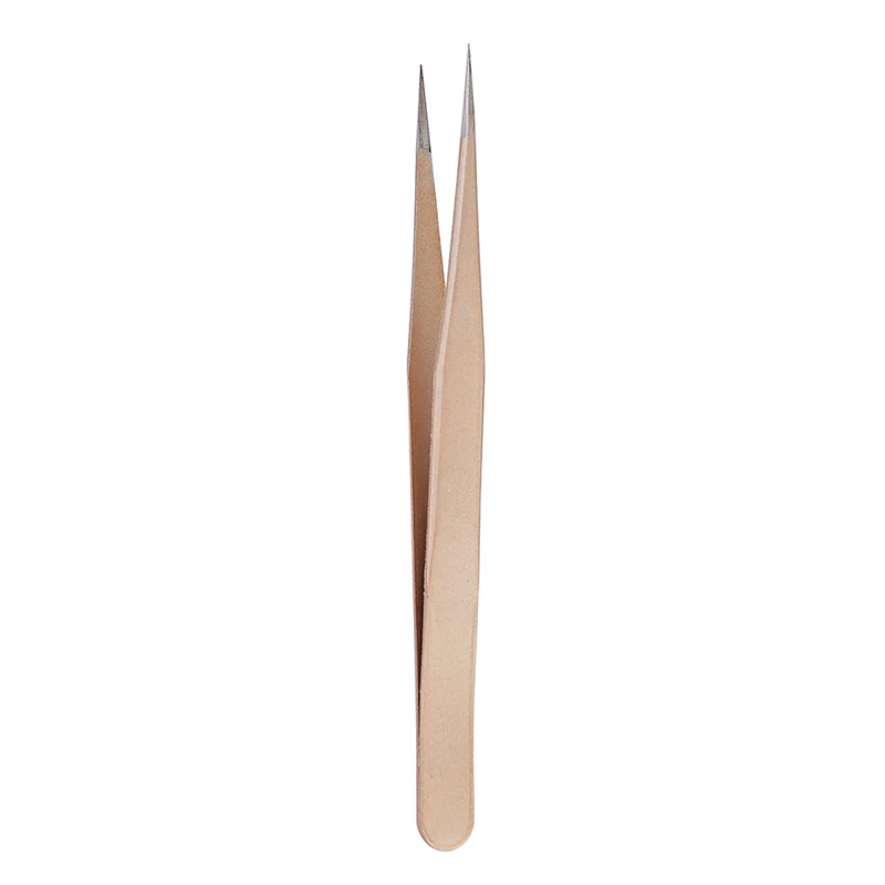1Pc Straight Tweezer in Champa - đánh giá và giá Nail Art Rose Gold
