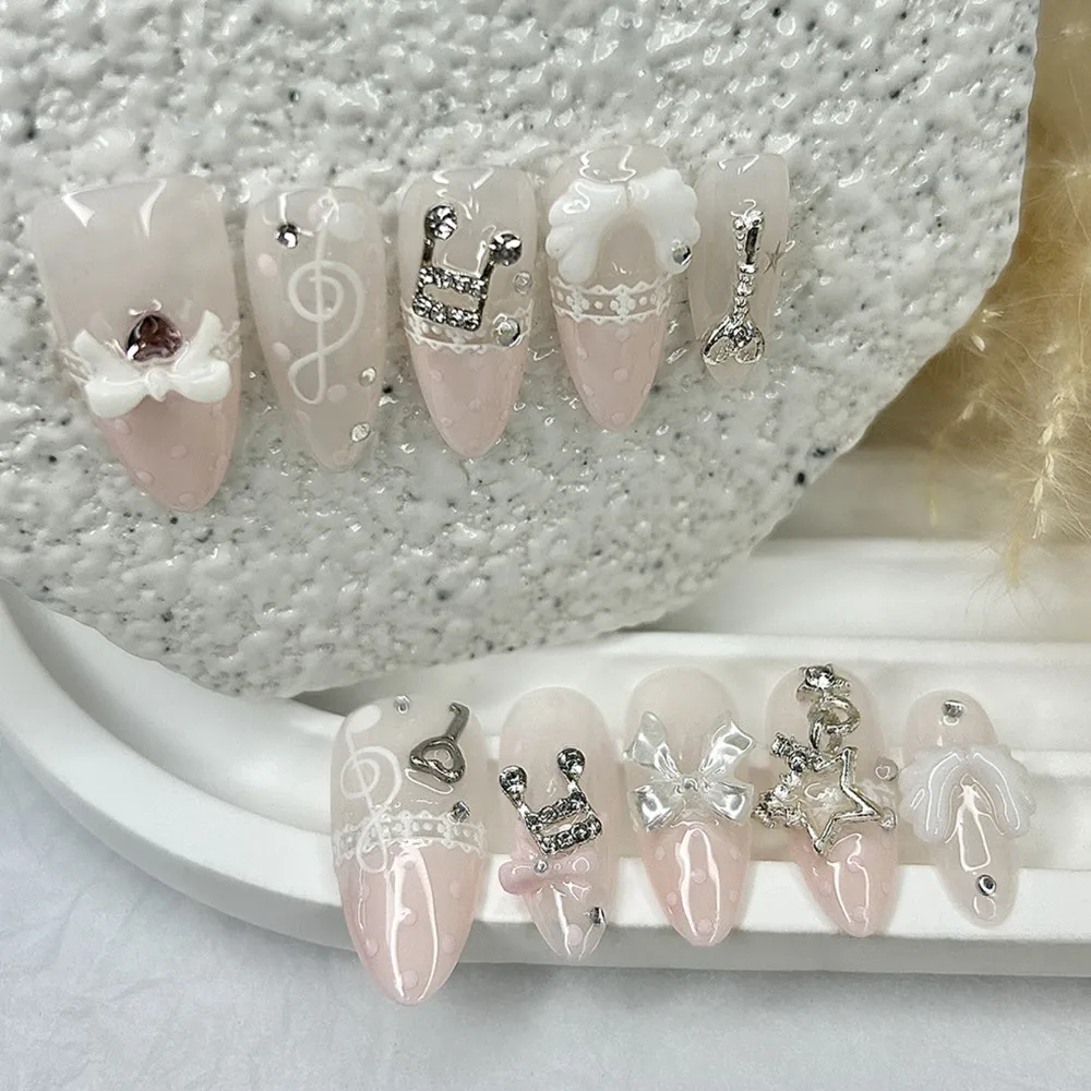 10 Pieces Retro Cute 3D Butter - đánh giá và giá Nail Art French Nails