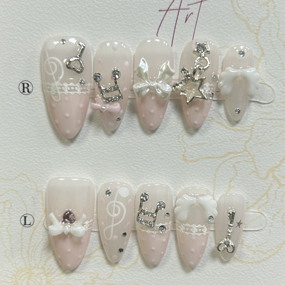 10 Pieces Retro Cute 3D Butter - đánh giá và giá Nail Art French Nails