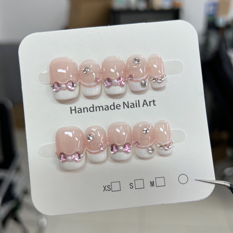 10pcs Summer Sweetheart Press  - đánh giá và giá Nail Art French Nails