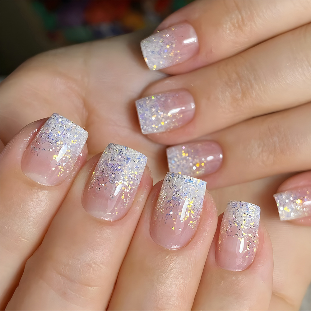 24pcs Short Square False Nails - đánh giá và giá Nail Art Full Design